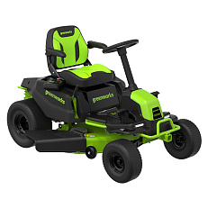 Greenworks GC82LT107 82V (107 см) - трактор садовый бесщеточный аккумуляторный с 6хАКБ 5 Ач + ЗУ G82CT6