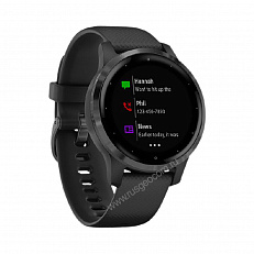 спортивные Часы Garmin Vivoactive 4S черные с серым безелем