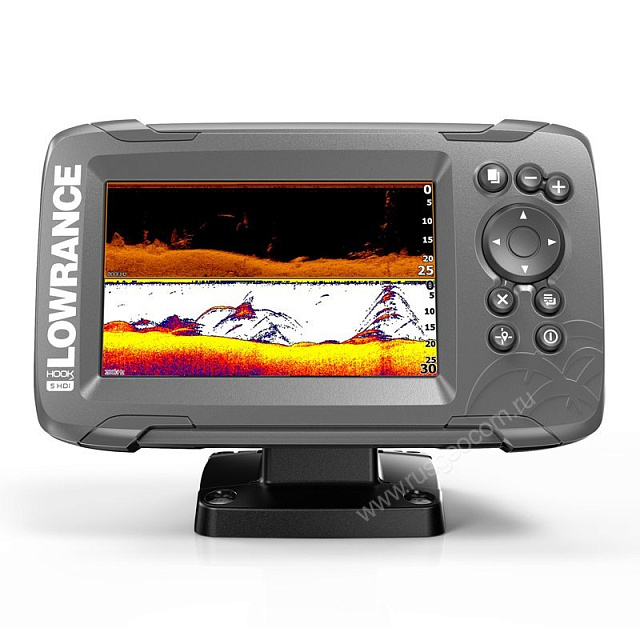 Эхолот-картплоттер Lowrance HOOK2-5 SPLITSHOT US COASTAL/ROW