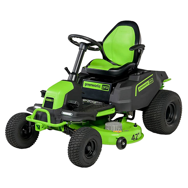 Трактор садовый Greenworks GC82LT107 82V (107 см) бесщеточный аккумуляторный с 6хАКБ 5 Ач + ЗУ GС82СР600