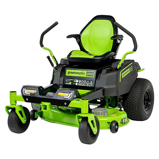 Райдер с нулевым радиусом разворота Greenworks GC82ZT107 82V (107 см) бесщеточный аккумуляторный с 6хАКБ 8 Ач + ЗУ GС82СР600