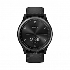 gps Часы Garmin Vivomove Sport черный, серый безель, с силиконовым ремешком