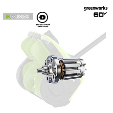 Greenworks GD60SS2 с АКБ 8 А.ч. + ЗУ 2А