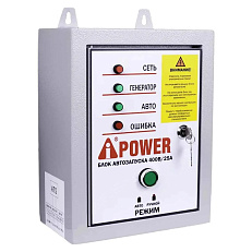 A-iPower A9000EAX в супертихом зимнем кожухе 1400SS RAL 8019 + блок автозапуска A-iPower 400 В, 25 А